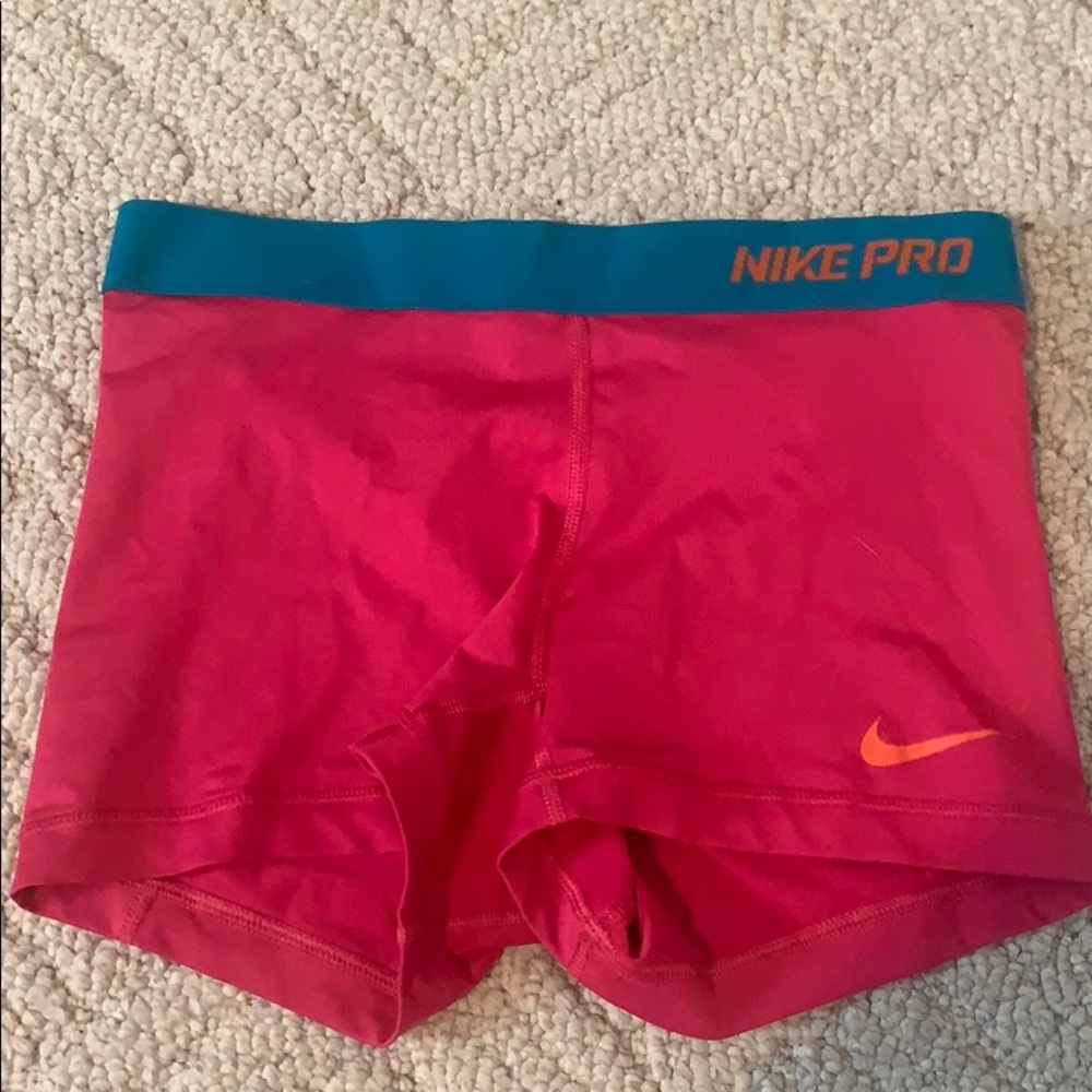 Pink Nike Pro Dri-Fit Spandex